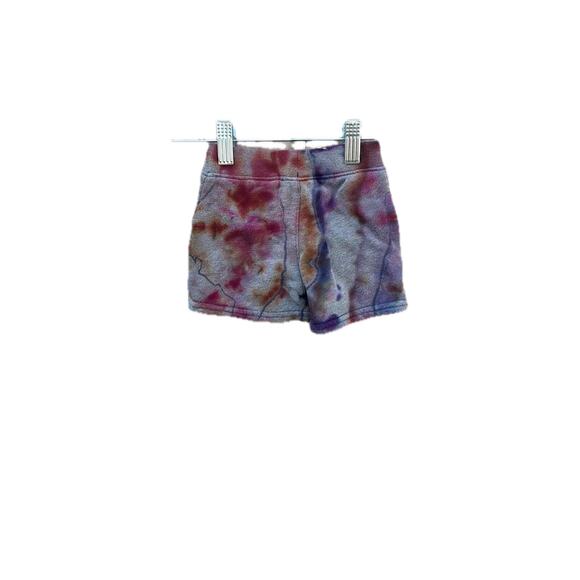 Tie Dye Baby Shorts | Baby Shorts | Geode Tie - Reverse Dye / Ice Dye - Picture 2 of 2